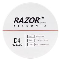 Диск циркониевый Razor 1100, размер 95х25мм, оттенок D4, однослойный