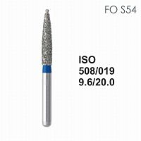 Бор алмазный MANI FO-S54 по ISO 508, конус ,019 х 9.6 х 20.0 мм, зернистость S, 5 штук