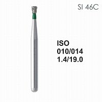 Бор алмазный MANI SI-46C по ISO 010, об.конус ,014 х 1.6 х 19.0 мм, зернистость C, 5 штук