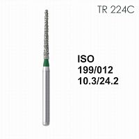 Бор алмазный MANI TR-224C по ISO 199, конус ,012 х 10.3 х 24.2 мм, зернистость C, 5 штук