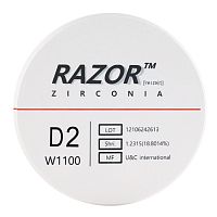 Диск циркониевый Razor 1100, размер 95х16мм, оттенок D2, однослойный