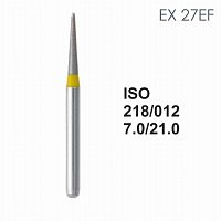Бор алмазный MANI EX-27EF по ISO 218, конус ,012 х 7.0 х 21.0 мм, зернистость EF, 5 штук