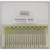 Бор алмазный Lixin Diamond, форма диск с заострённым торцом, размер 6.5мм, 20шт.