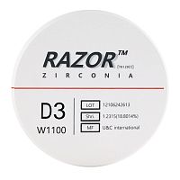 Диск циркониевый Razor 1100, размер 98х16мм, оттенок D3, однослойный