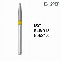 Бор алмазный MANI EX-29EF по ISO 545, конус ,018 х 6.9 х 21.0 мм, зернистость EF, 5 штук