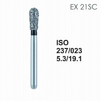 Бор алмазный MANI EX-21SC по ISO 039, дв.конус ,034 х 5.1 х 19.2 мм, зернистость SC, 5 штук