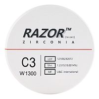Диск циркониевый Razor 1300, размер 95х16мм, оттенок C3, однослойный