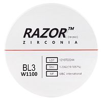 Диск циркониевый Razor 1100, размер 98х25мм, оттенок BL3, однослойный