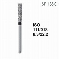 Бор алмазный MANI SF-13SC по ISO 111, цилиндр ,018 х 8.3 х 22.2 мм, зернистость SC, 5 штук
