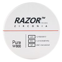 Диск циркониевый Razor 800, размер 98х20мм, оттенок Pure, однослойный