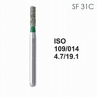 Бор алмазный MANI SF-31C по ISO 109, цилиндр ,014 х 4.7 х 19.1 мм, зернистость C, 5 штук