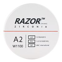 Диск циркониевый Razor 1100, размер 95х16мм, оттенок A2, однослойный