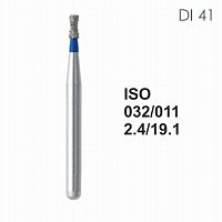 Бор алмазный MANI DI-41 по ISO 032, обр.конус ,011х 2.4 х 19.1 мм, зернистость S, 5 штук