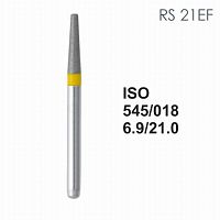 Бор алмазный MANI RS-21EF по ISO 545, конус ,018 х 6.9 х 21.0 мм, зернистость EF, 5 штук