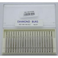 Бор алмазный Lixin Diamond, форма цилиндр с закруглённым торцом, размер 1.2мм, 20шт.