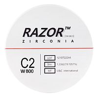 Диск циркониевый Razor 800, размер 95х25мм, оттенок C2, однослойный