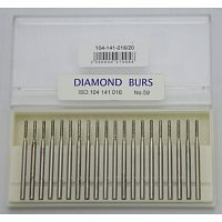 Бор алмазный Lixin Diamond, форма цилиндр с закруглённым торцом, размер 1.6мм, 20шт.