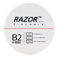 Диск циркониевый Razor 800, размер 95х16мм, оттенок B2, однослойный