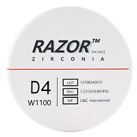 Диск циркониевый Razor 1100, размер 98х16мм, оттенок D4, однослойный