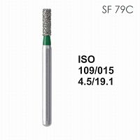 Бор алмазный MANI SF-79C по ISO 109, цилиндр ,015 х 4.5 х 19.1 мм, зернистость C, 5 штук