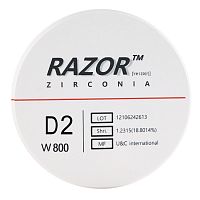 Диск циркониевый Razor 800, размер 95х16мм, оттенок D2, однослойный