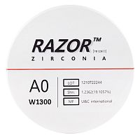 Диск циркониевый Razor 1300, размер 95х25мм, оттенок A0, однослойный