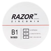 Диск циркониевый Razor 800, размер 95х25мм, оттенок B1, однослойный