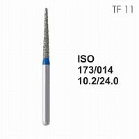 Бор алмазный MANI TF-11 по ISO 173, конус ,014 х 10.2 х 24.0 мм, зернистость S, 5 штук