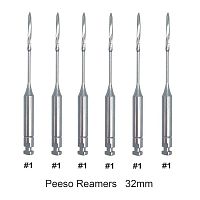 Дрильборы MANI Peeso Reamers машинные корневые пьезо, длина 32 мм, ISO-1 , 6 шт.
