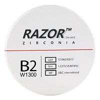 Диск циркониевый Razor 1300, размер 95х16мм, оттенок B2, однослойный