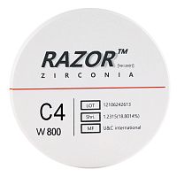 Диск циркониевый Razor 800, размер 98х16мм, оттенок C4, однослойный