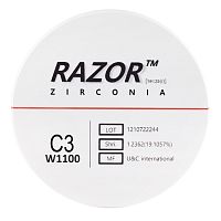 Диск циркониевый Razor 1100, размер 95х25мм, оттенок C3, однослойный