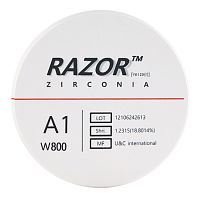 Диск циркониевый Razor 800, размер 98х16мм, оттенок A1, однослойный