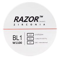 Диск циркониевый Razor 1100, размер 98х25мм, оттенок BL1, однослойный