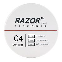 Диск циркониевый Razor 1100, размер 95х16мм, оттенок C4, однослойный