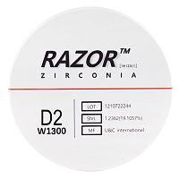 Диск циркониевый Razor 1300, размер 95х25мм, оттенок D3, однослойный