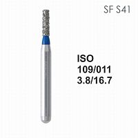 Бор алмазный MANI SF-S41 по ISO 109, цилиндр ,011 х 3.8 х 16.7 мм, зернистость S, 5 штук
