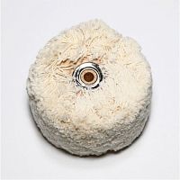 Щётка - пуховка SHS80P для шлифмотора  Sheshan Brush, хлопок 100%, диаметр 90мм (дерево).