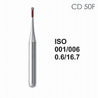 Бор алмазный MANI CD-50F по ISO 001, шар, 006 х 0.6 х 16.7 мм, зернистость F, 5 штук