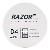 Диск циркониевый Razor 800, размер 98х16мм, оттенок D4, однослойный