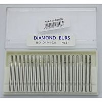 Бор алмазный Lixin Diamond, форма цилиндр с закруглённым торцом, размер 2.1мм, 20шт.