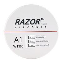 Диск циркониевый Razor 1300, размер 95х16мм, оттенок A1, однослойный