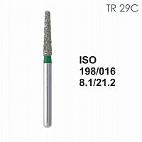 Бор алмазный MANI TR-29C по ISO 198, конус ,016 х 8.1 х 21.2 мм, зернистость C, 5 штук