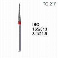 Бор алмазный MANI TC-21F по ISO 165, конус ,013 х 8.1 х 21.9 мм, зернистость F, 5 штук