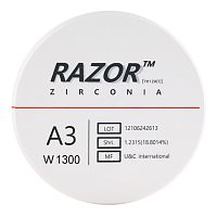 Диск циркониевый Razor 1300, размер 98х16мм, оттенок A3, однослойный