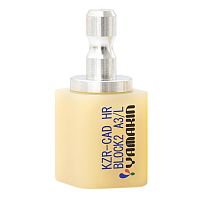 Блок-заготовка Hybrid Resin Block - из цирконокерамонаполненного композита, размер L, цвет A3, 1шт