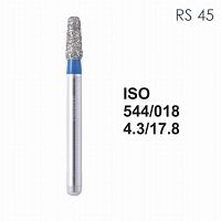 Бор алмазный MANI RS-45 по ISO 544, конус ,018 х 4.3 х 17.8 мм, зернистость S, 5 штук