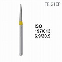 Бор алмазный MANI TR-21EF по ISO 197, конус ,013 х 6.9 х 20.9 мм, зернистость EF, 5 штук