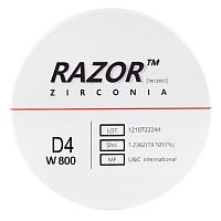 Диск циркониевый Razor 800, размер 98х25мм, оттенок D4, однослойный