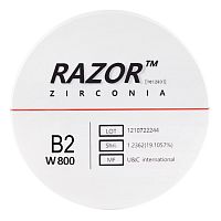 Диск циркониевый Razor 800, размер 95х25мм, оттенок B2, однослойный